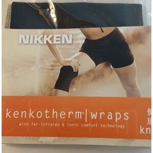 Nikken KenkoTherm Knee Wrap Medium #1824 Brand New Sealed Compression Sleeve